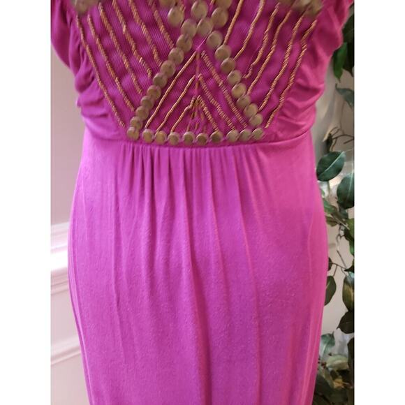 Apt. 9 Sheath Dress Women XL Pink Pleated Studded Wide Strap Scoop Neck Pullover - Picture 9 of 13